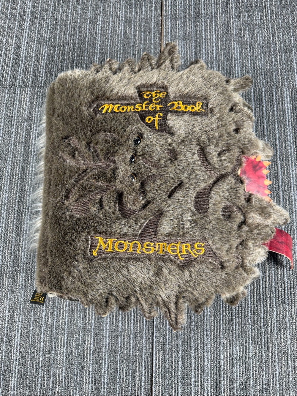 Harry Potter Monster Book of Monsters Lg Plush Pillow The Noble Collection 14”